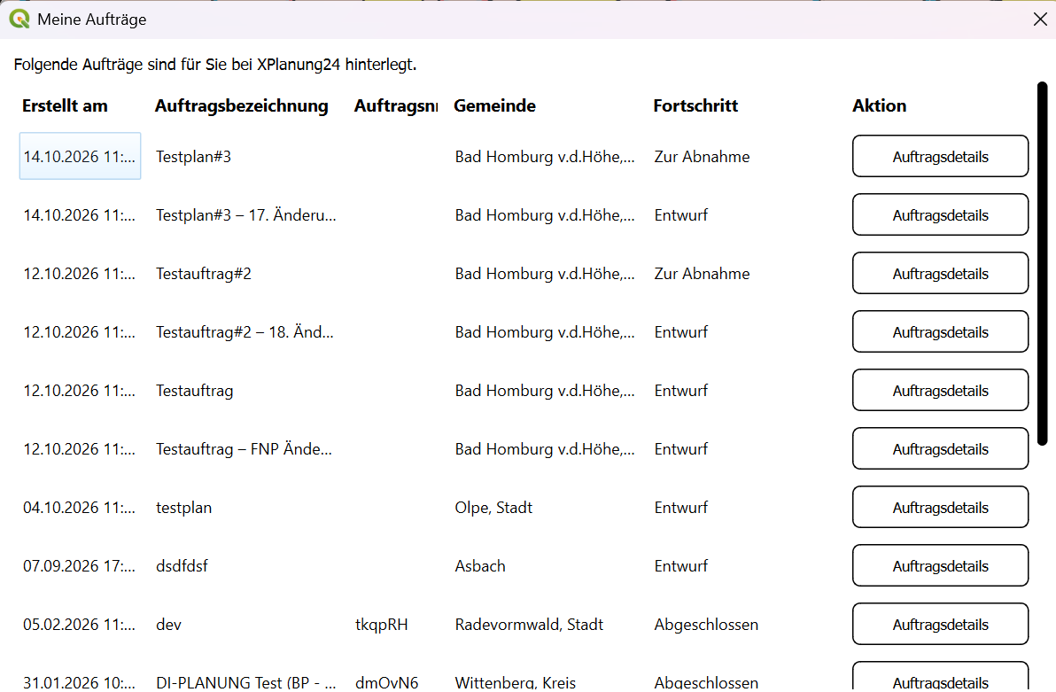 QGIS mit XPlan-Geltungsbereich über ALKIS-Flurstücken und Prüfhinweisen zur Topologie